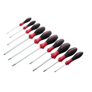 10 Piece SoftFinish Phillips and Square Screwdriver Set