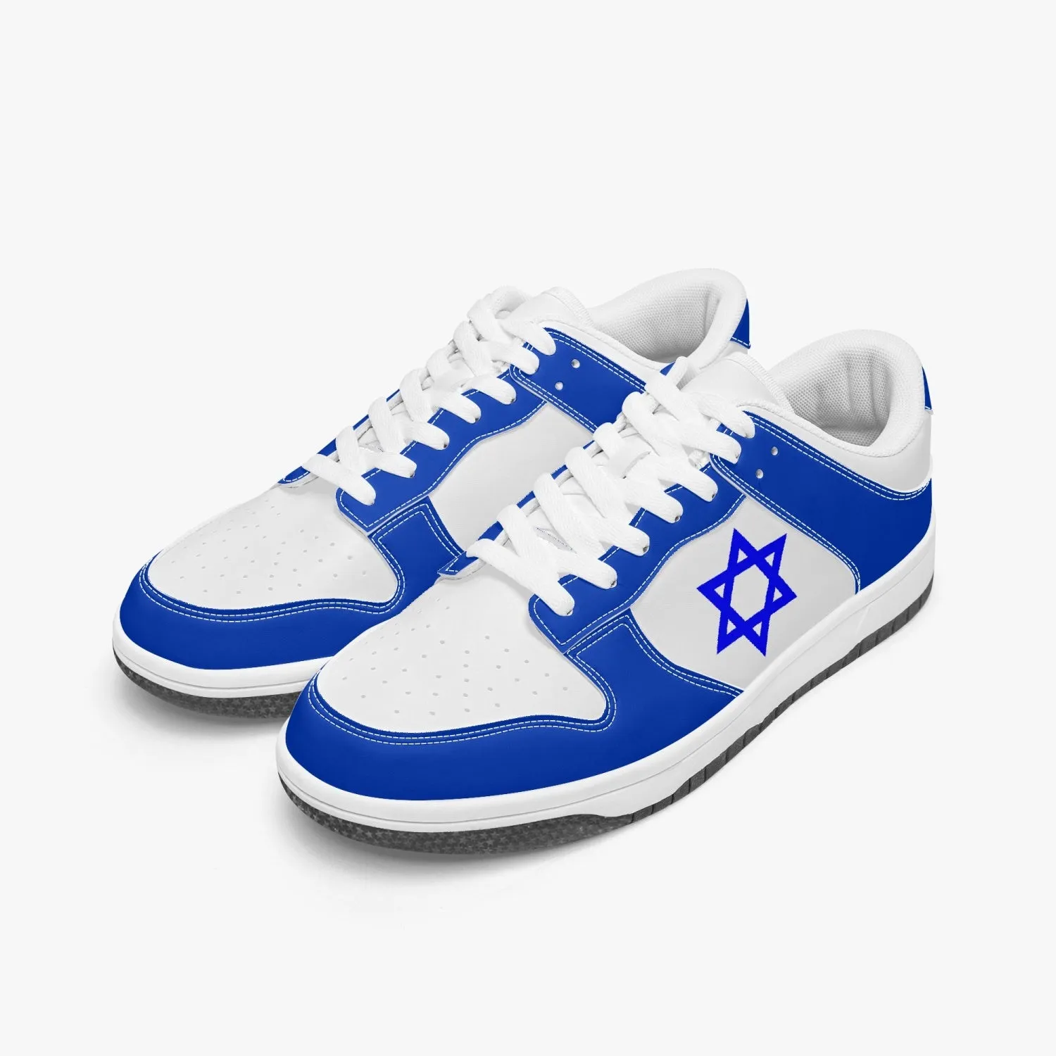1Tweezy Star Of David Low-Top Leather Sneakers
