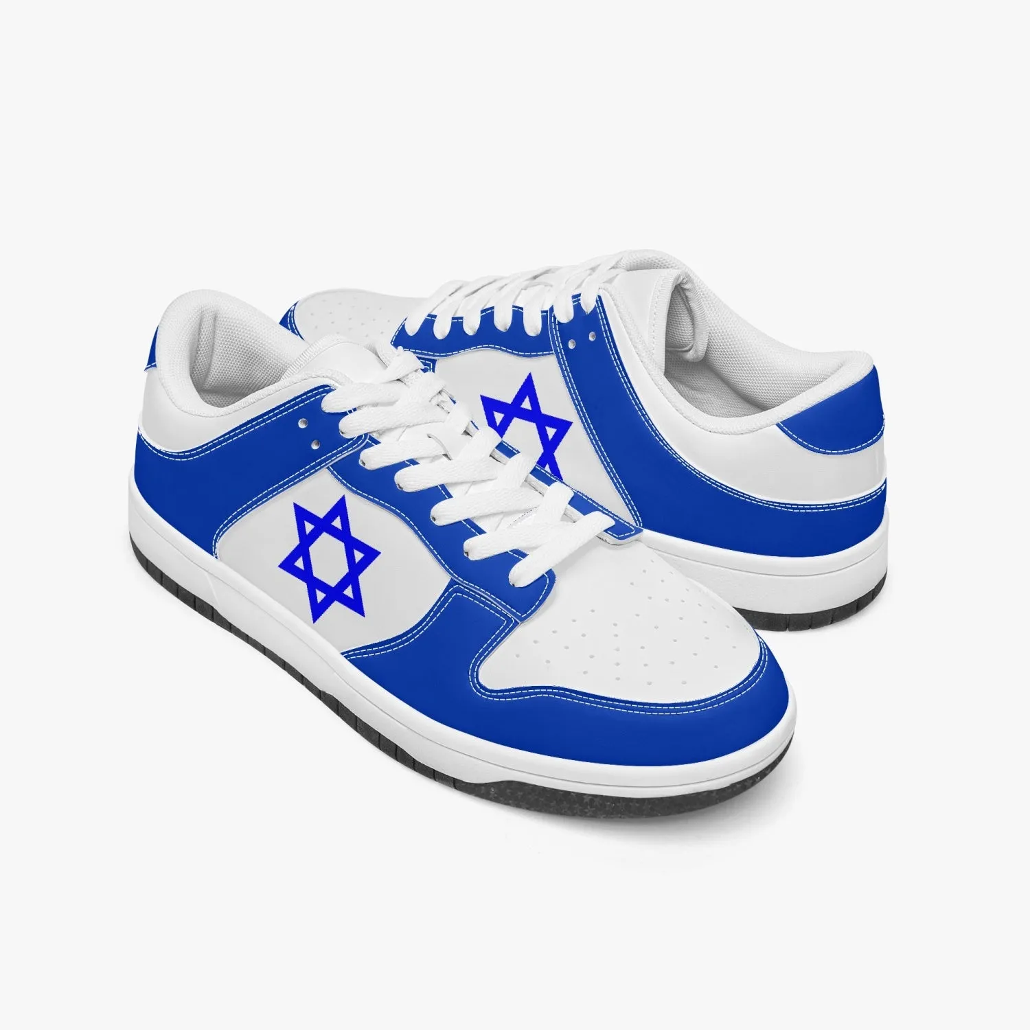 1Tweezy Star Of David Low-Top Leather Sneakers