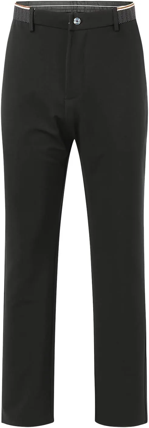 2023 Men's Fashion Stretch Dress Pants Slim Fit Plaid Pants Business Suit Pants Casual Golf Pants Plus Size Stylish Trousers