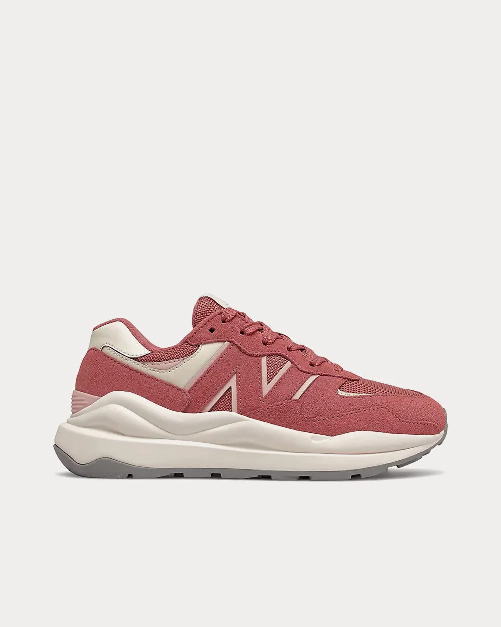 57/40 Washed Henna with Oyster Pink Low Top Sneakers