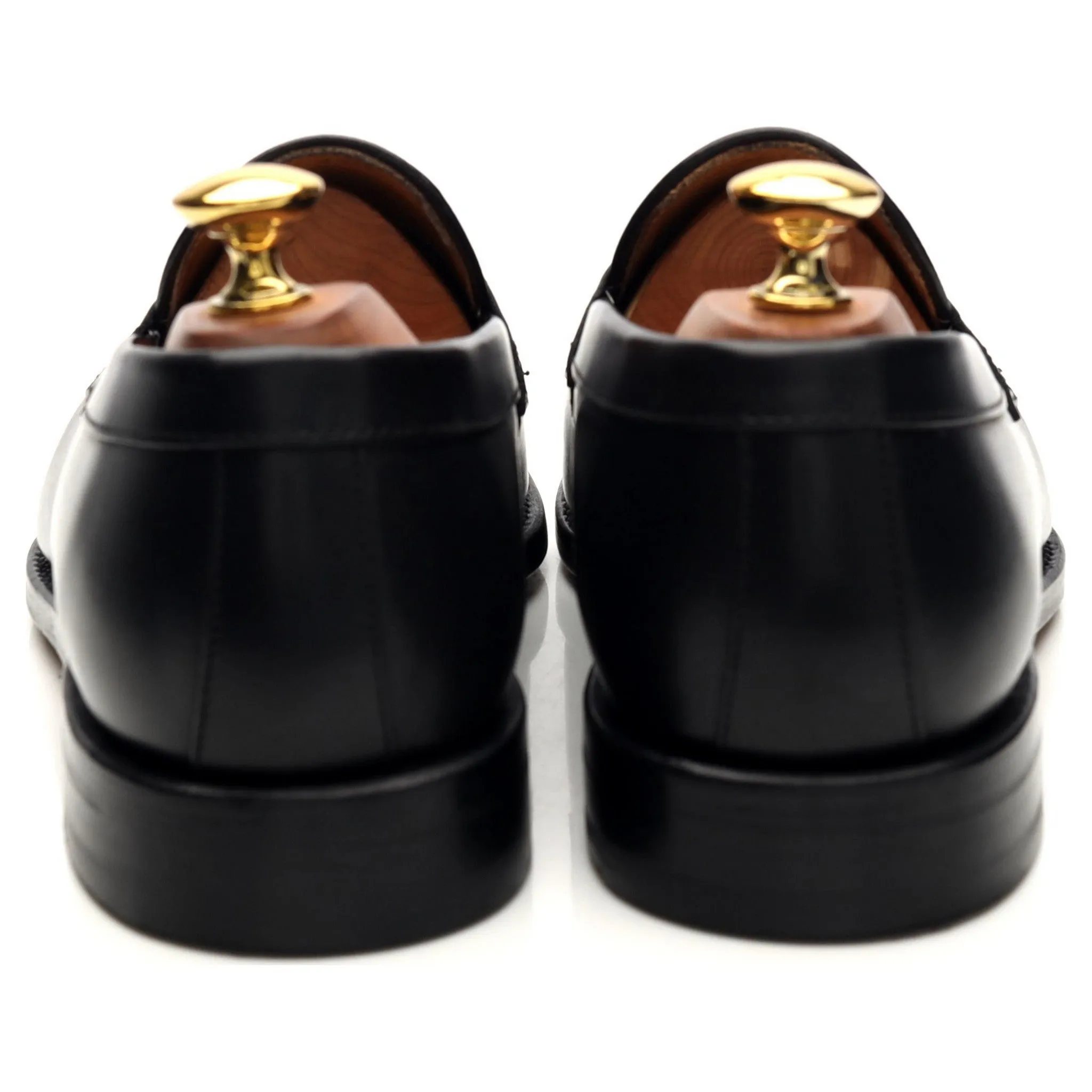 '9628' Black Leather Loafer UK 6.5