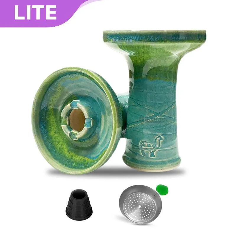 Alpaca Rook Shallow Bowl - Lime Denim