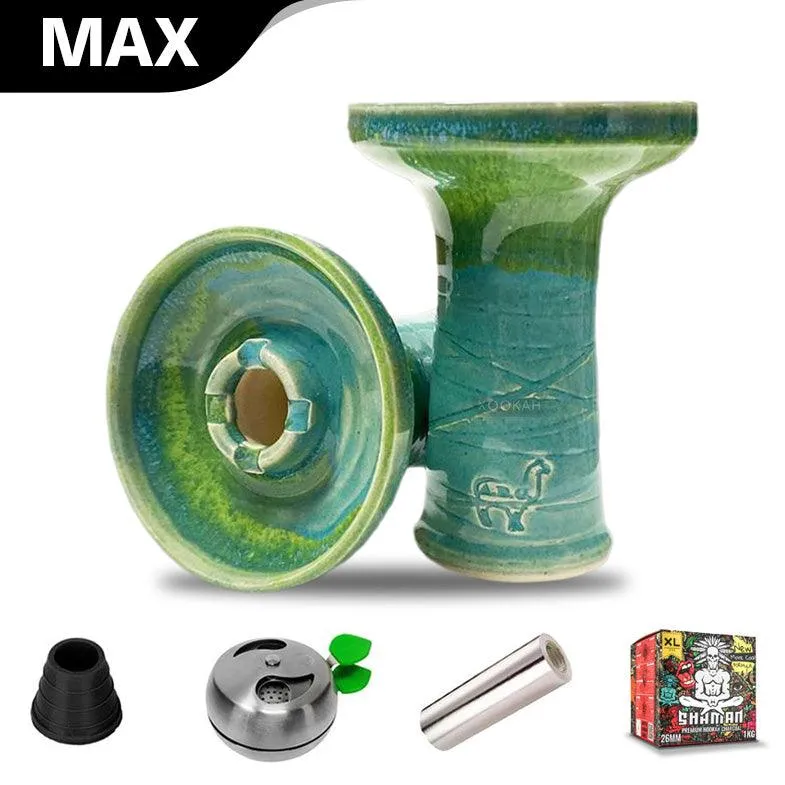 Alpaca Rook Shallow Bowl - Lime Denim