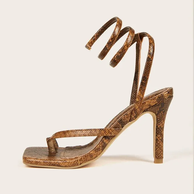 Ankle Wrap Summer Runway  Sandals