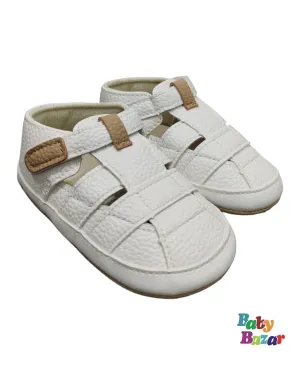 Baby Boy Sandals In White Color