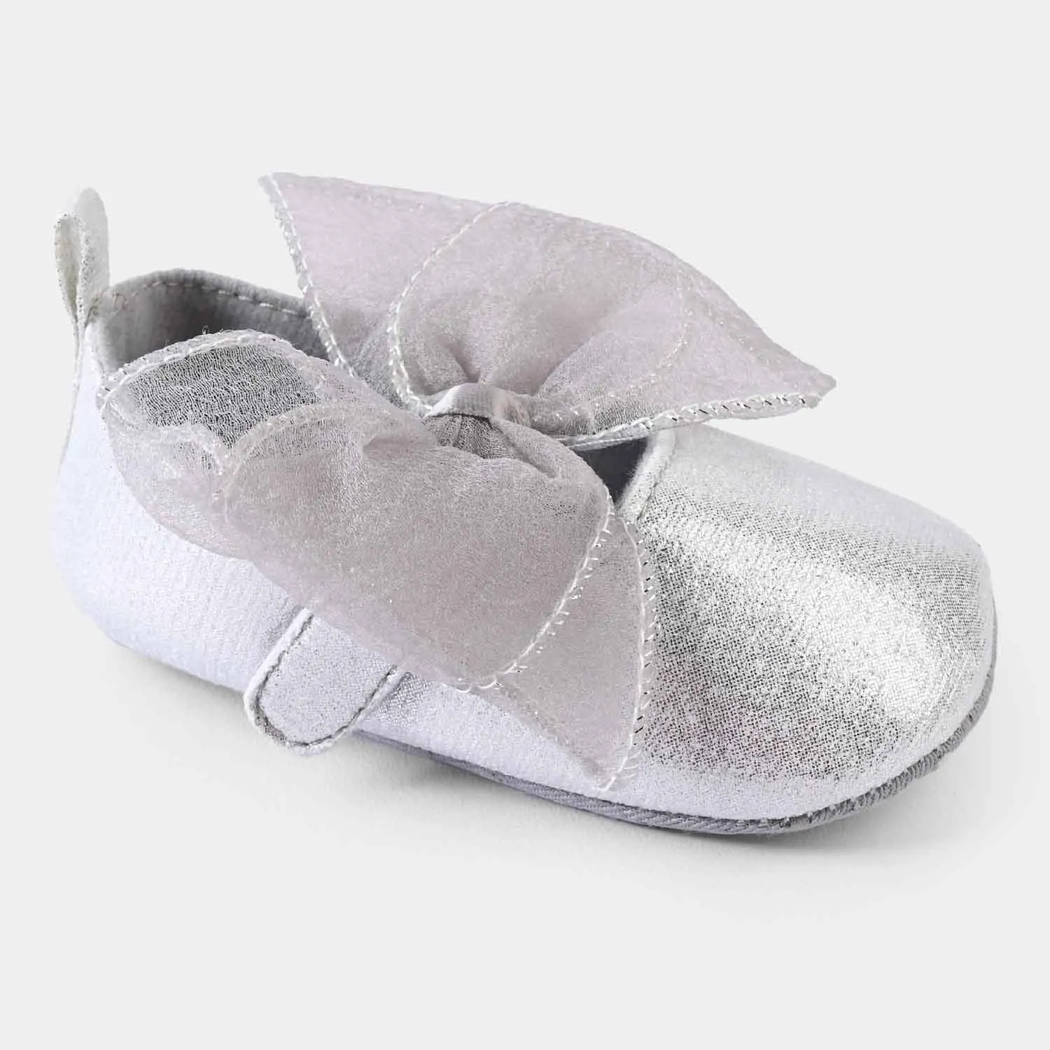 Baby Girl Shoes C-702-SILVER