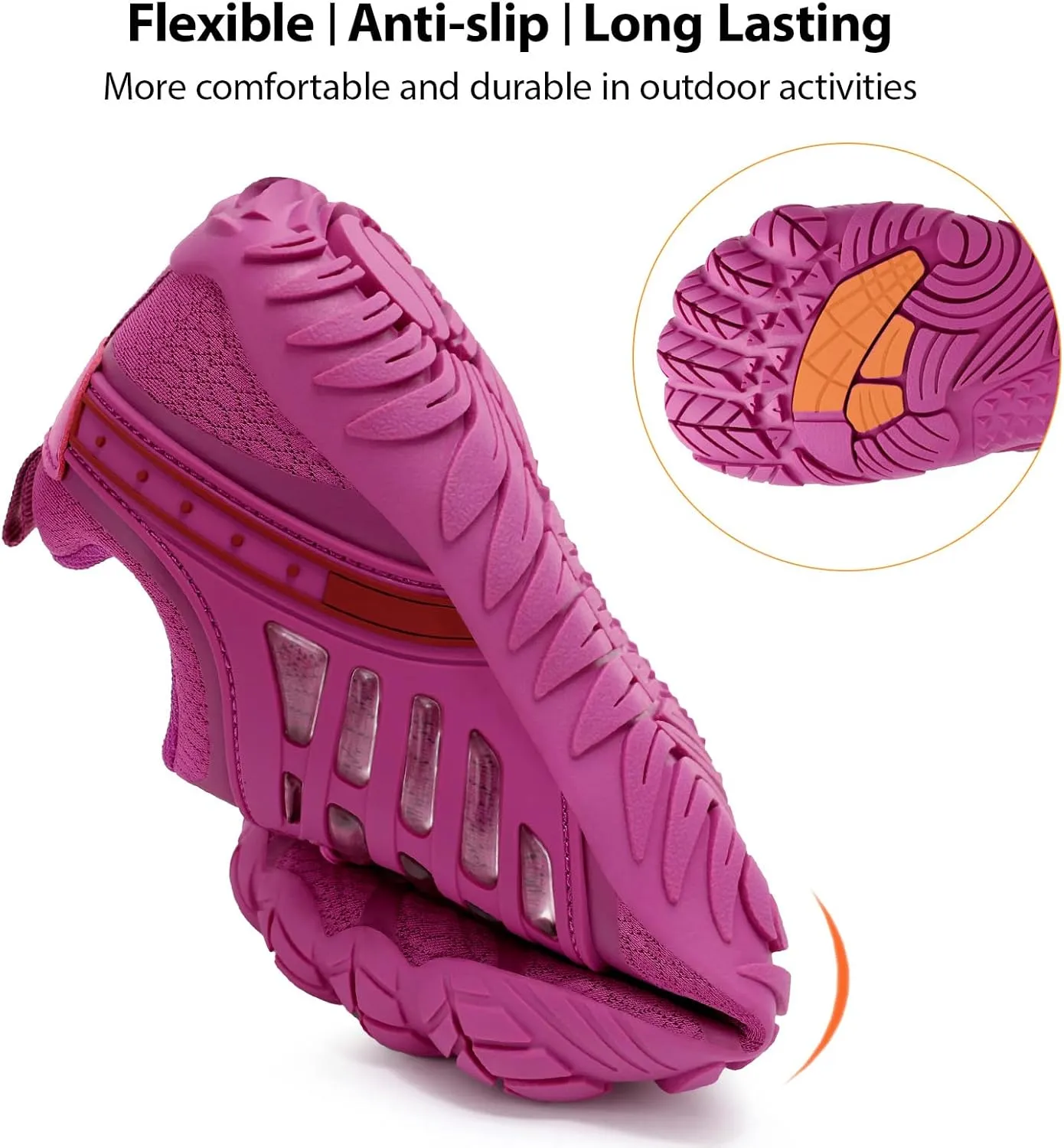 Barefoot Shoes Women Wide Toe Box Zero Drop Minimalist Shoes for Workout Cross-Trainer Walking Hiking Water Grounded Footwear