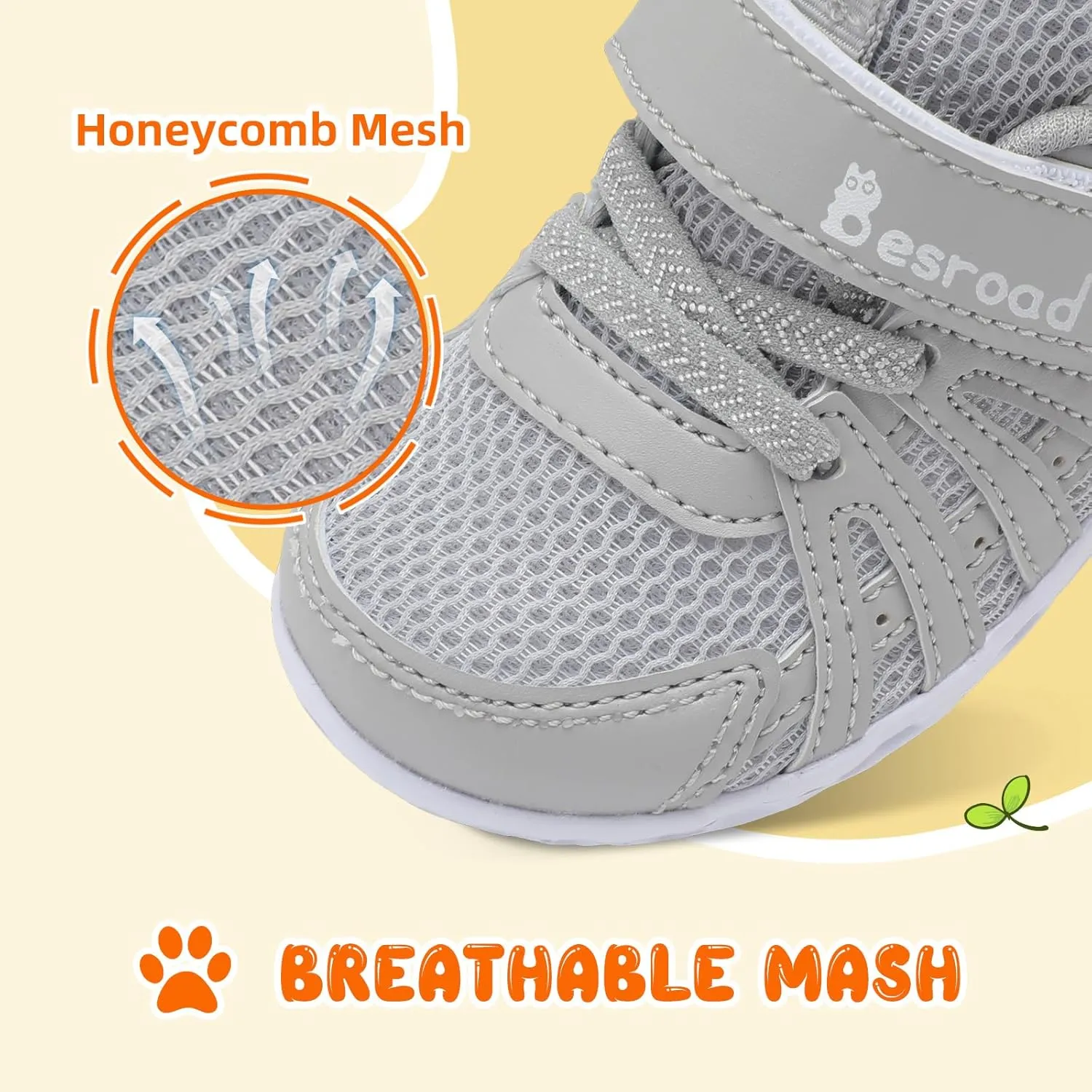 Besroad Toddler Shoes Boys Girls Barefoot Sneakers Kids Breathable Walking Shoes Lightweight Strap Non-Slip Sole Tennis Shoes