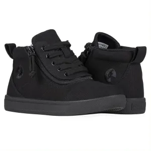 Billy Footwear (Kids) XDR Fit - Short Wrap High Top DR Black Canvas Shoes Clearance