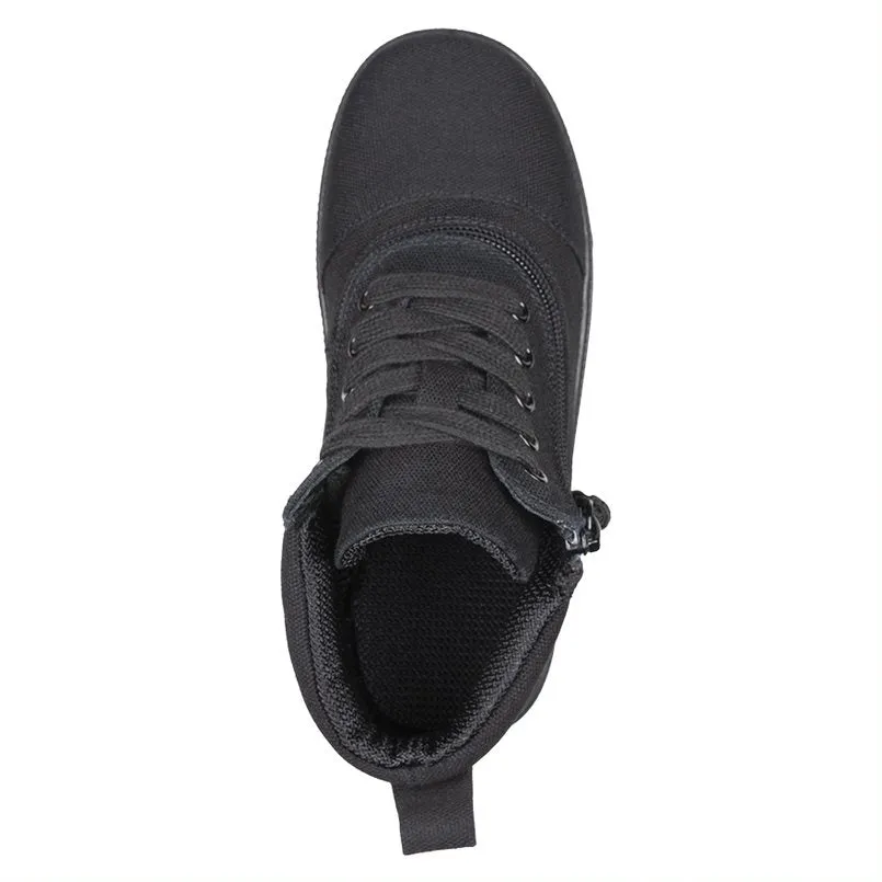 Billy Footwear (Kids) XDR Fit - Short Wrap High Top DR Black Canvas Shoes Clearance
