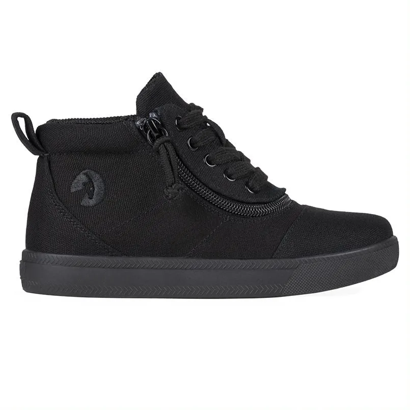 Billy Footwear (Kids) XDR Fit - Short Wrap High Top DR Black Canvas Shoes Clearance