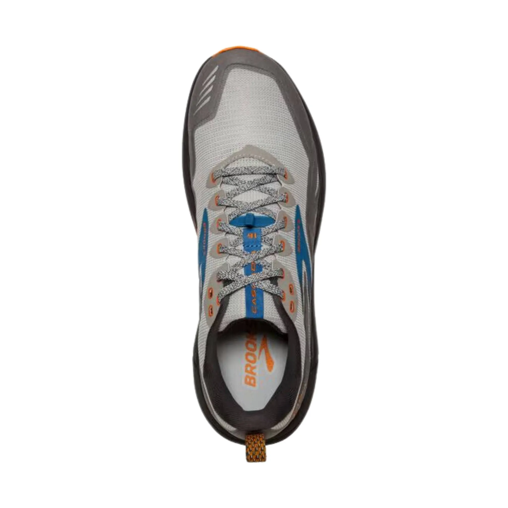 Brooks Men's Cascadia 16 Trail Running Shoes - Oyster Mushroom/Alloy/Orange - ONLINE STORE CREDIT/EXCHANGE ONLY