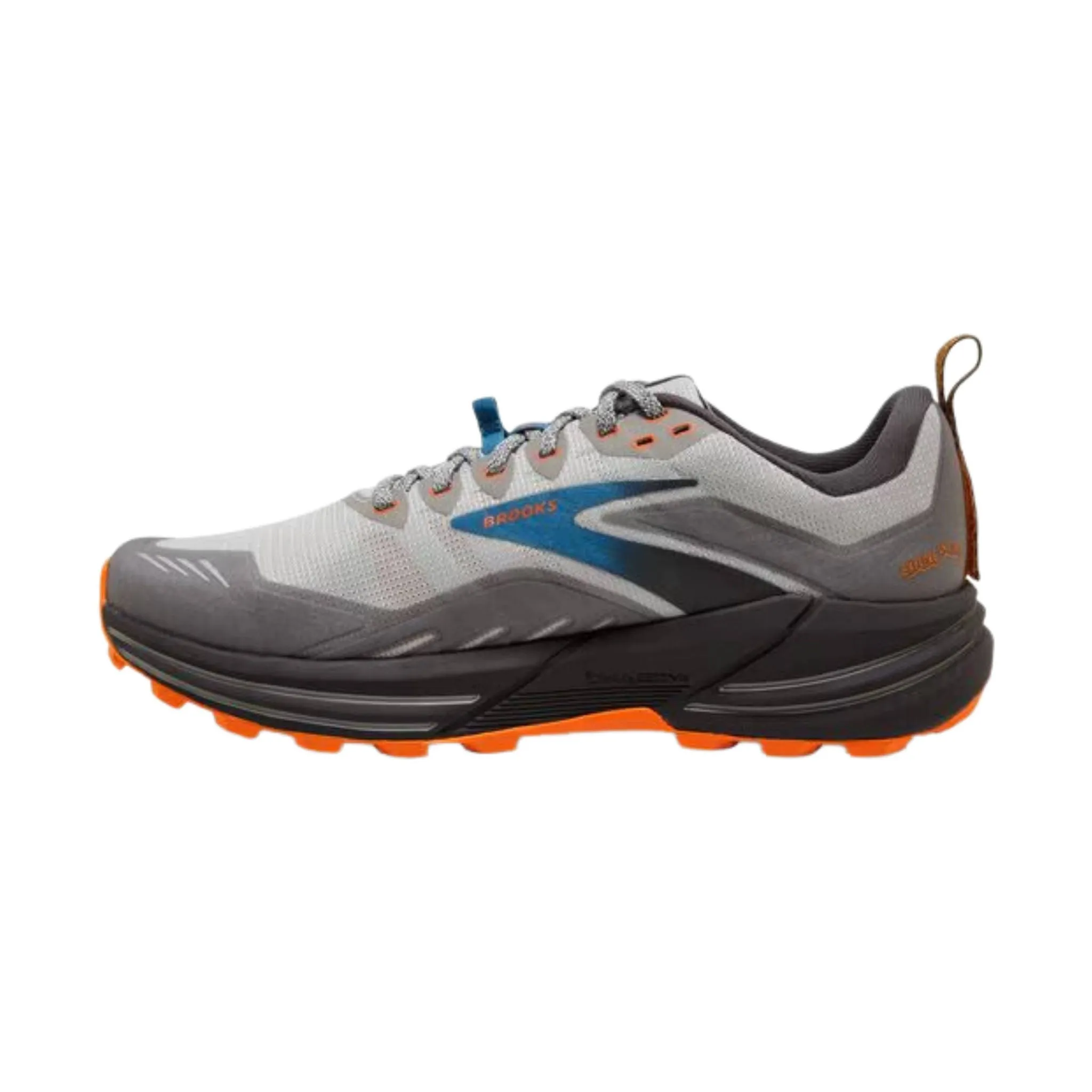 Brooks Men's Cascadia 16 Trail Running Shoes - Oyster Mushroom/Alloy/Orange - ONLINE STORE CREDIT/EXCHANGE ONLY