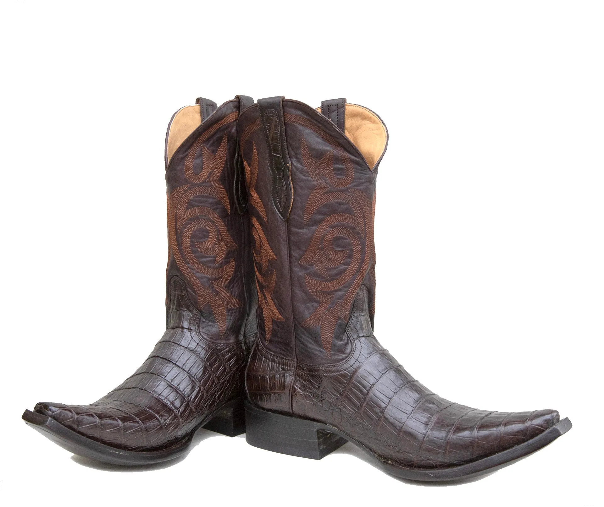 Brown Caiman boots