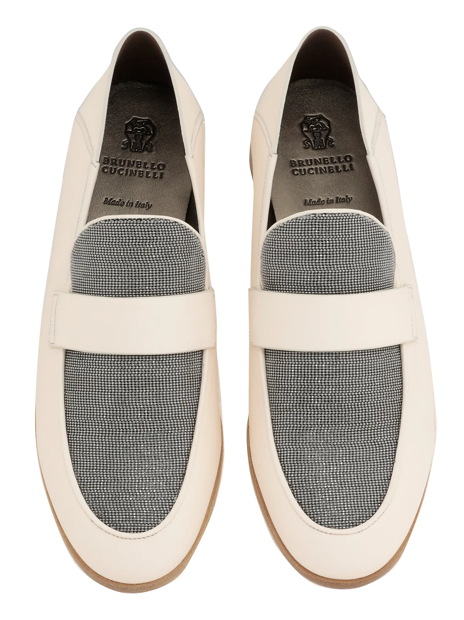 Brunello Cucinelli Bead-Embellished Loafers