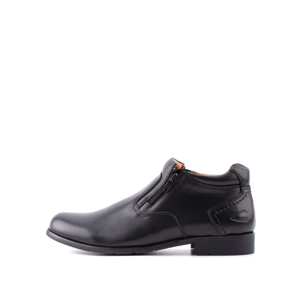 camel active Leather High Cut Formal Shoes Men Black BOND II 802364-BE3SLSV-1 BLACK