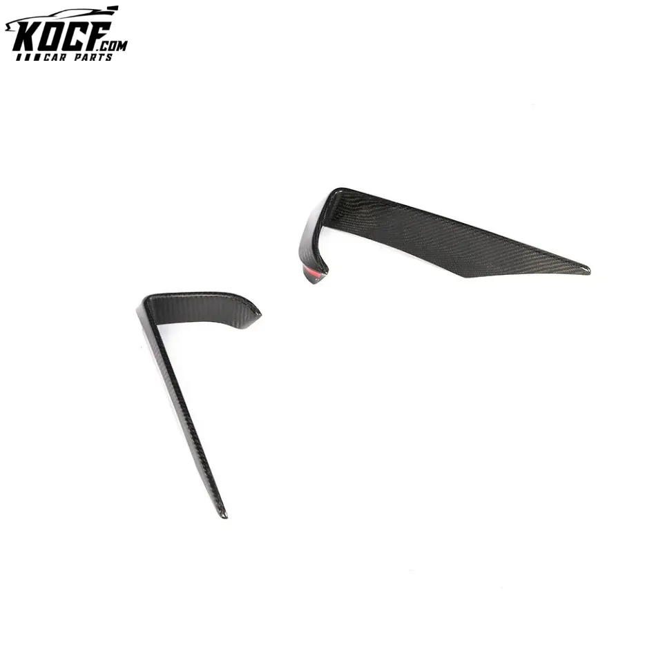 Carbon Fiber C197 Front Fog Lamp Vents Trim Flats for Mercedes Benz R197 SLS AMG GT 2010-2014