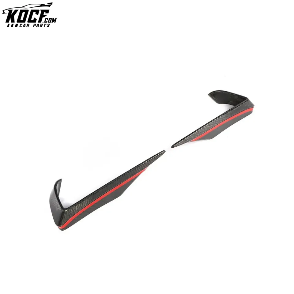 Carbon Fiber C197 Front Fog Lamp Vents Trim Flats for Mercedes Benz R197 SLS AMG GT 2010-2014