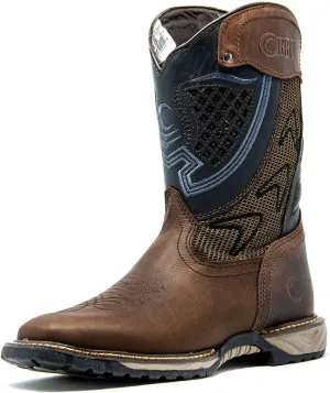 CEBU Men's Thunder Western Cowboy Boots - Square Toe