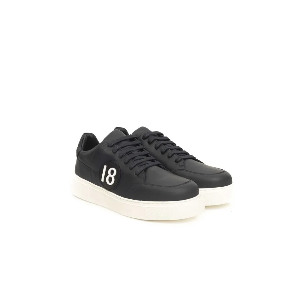 Cerruti 1881 Blue Cowhide Men's Sneaker