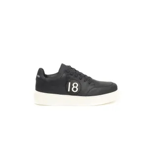 Cerruti 1881 Blue Cowhide Men's Sneaker