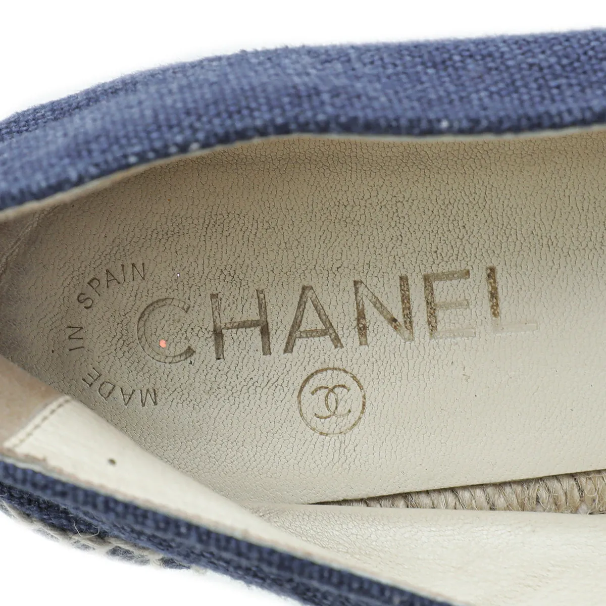 Chanel CC Cap Toe Espadrille 40