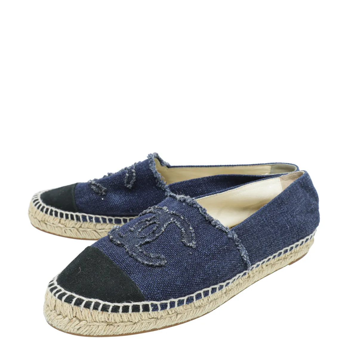 Chanel CC Cap Toe Espadrille 40