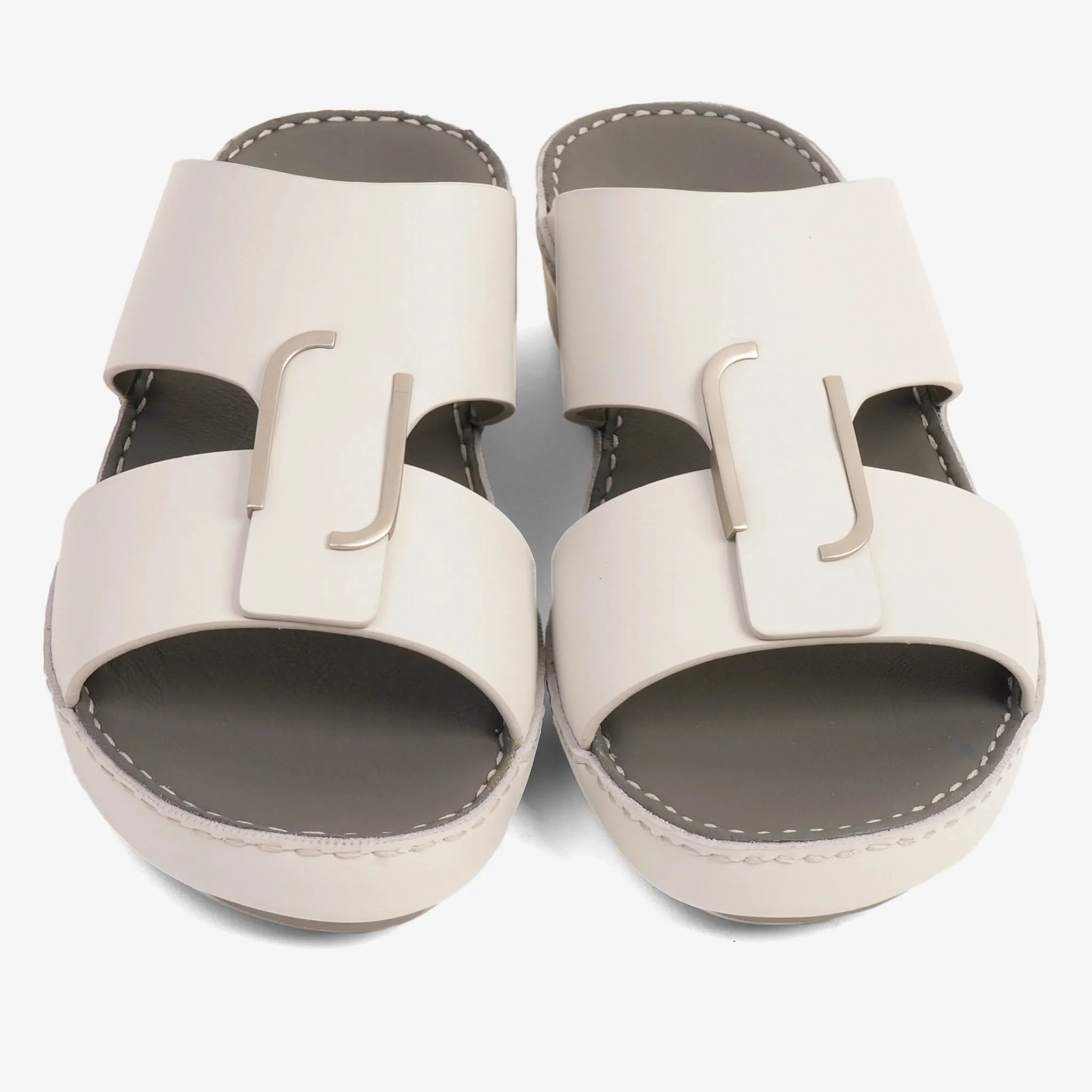 CLASSIC ARABIC NAPPA PUCCINI SANDALS LIGHT GREY