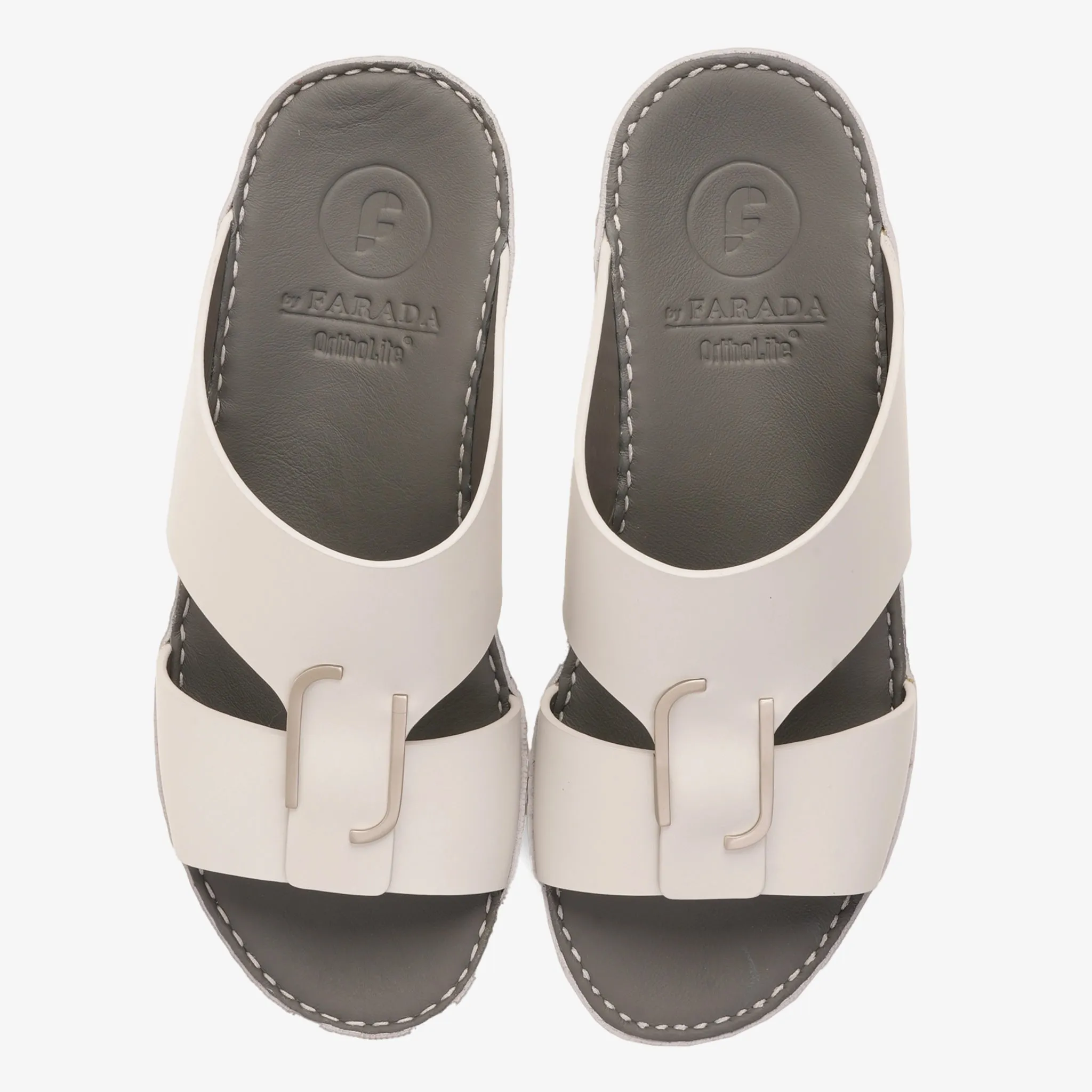 CLASSIC ARABIC NAPPA PUCCINI SANDALS LIGHT GREY