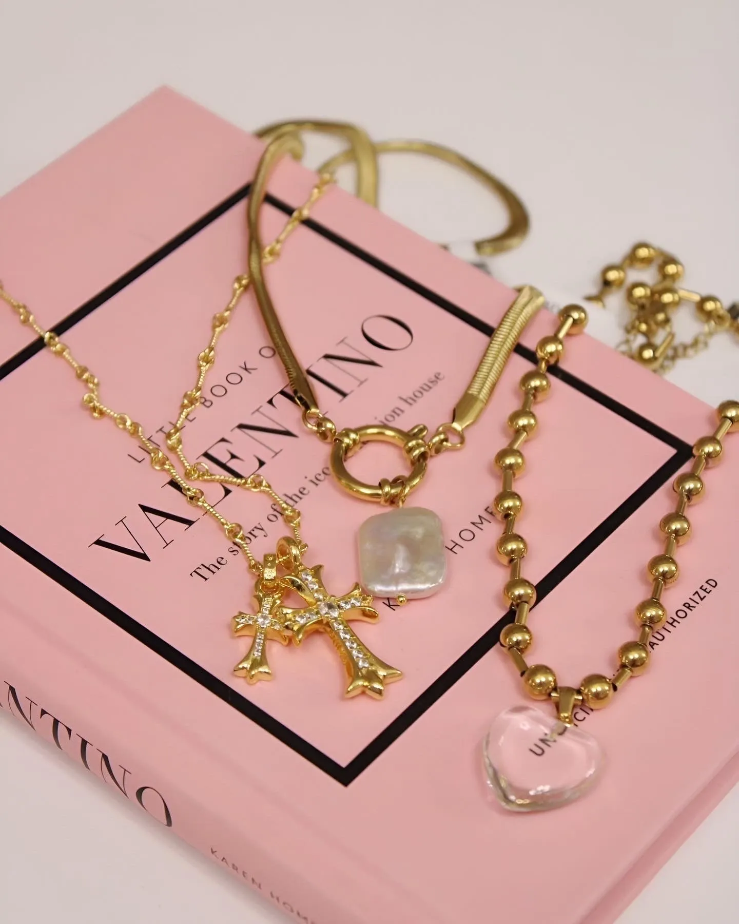 Clear Heart Necklace - Water Resistant