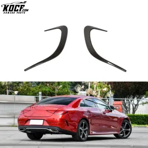 CLS-Class C257 Carbon Fiber CLS63 Rear Bumper Vents Flats for Mercedes Benz CLS400 CLS550 AMG Sedan 2018