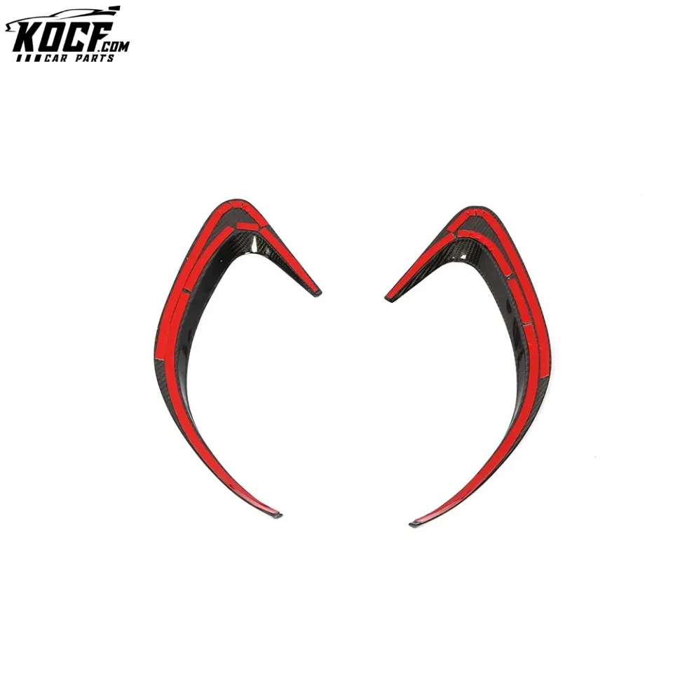 CLS-Class C257 Carbon Fiber CLS63 Rear Bumper Vents Flats for Mercedes Benz CLS400 CLS550 AMG Sedan 2018