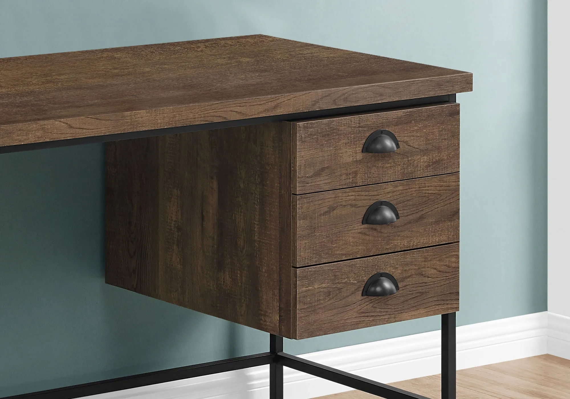 Computer Desk For Home Office, Laptop, 3 Storage Drawers, Contemporary & Moder by Couch.com