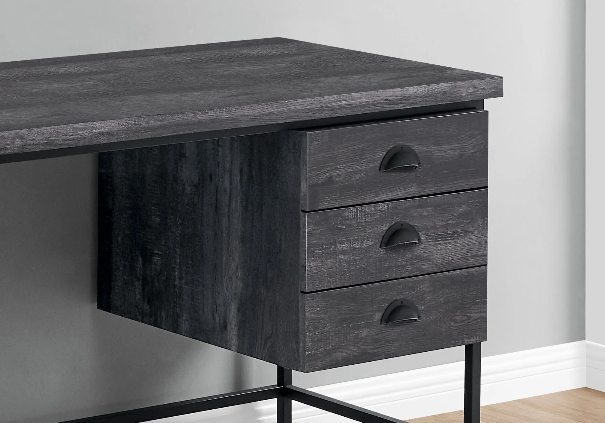 Computer Desk For Home Office, Laptop, 3 Storage Drawers, Contemporary & Moder by Couch.com