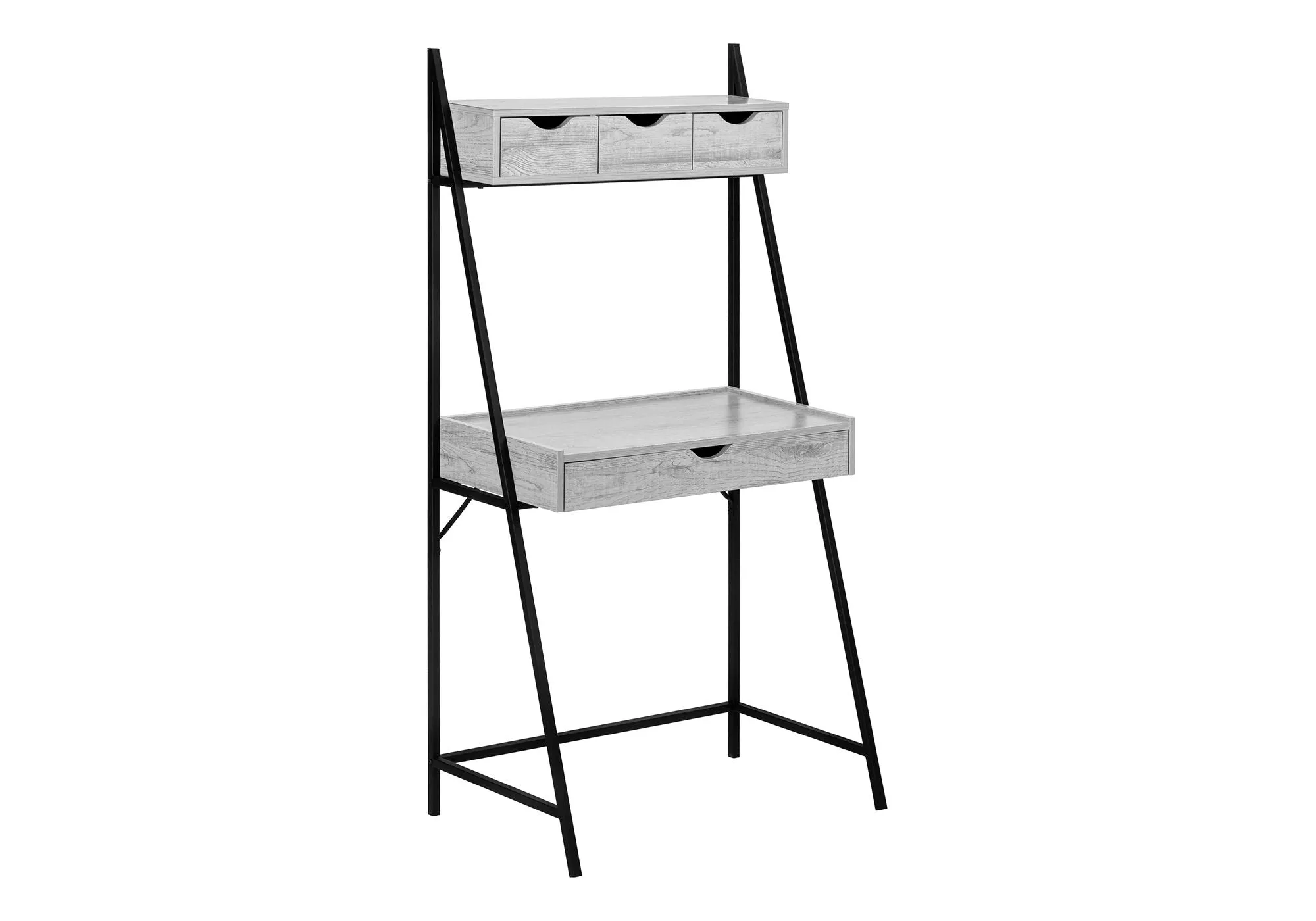 Computer Desk For Home Office, Laptop, Leaning, Storage Drawers, Contemporary & Modern by Couch.com
