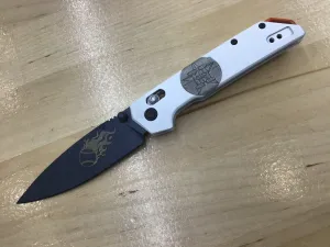 Custom Kershaw Iridium Astros 1960’s Theme D2 Blade Blue Cerakote White Cerakoted Aluminum Handle