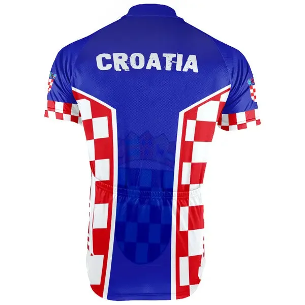 Customized Croatia Short Sleeve Cycling Jersey for Men