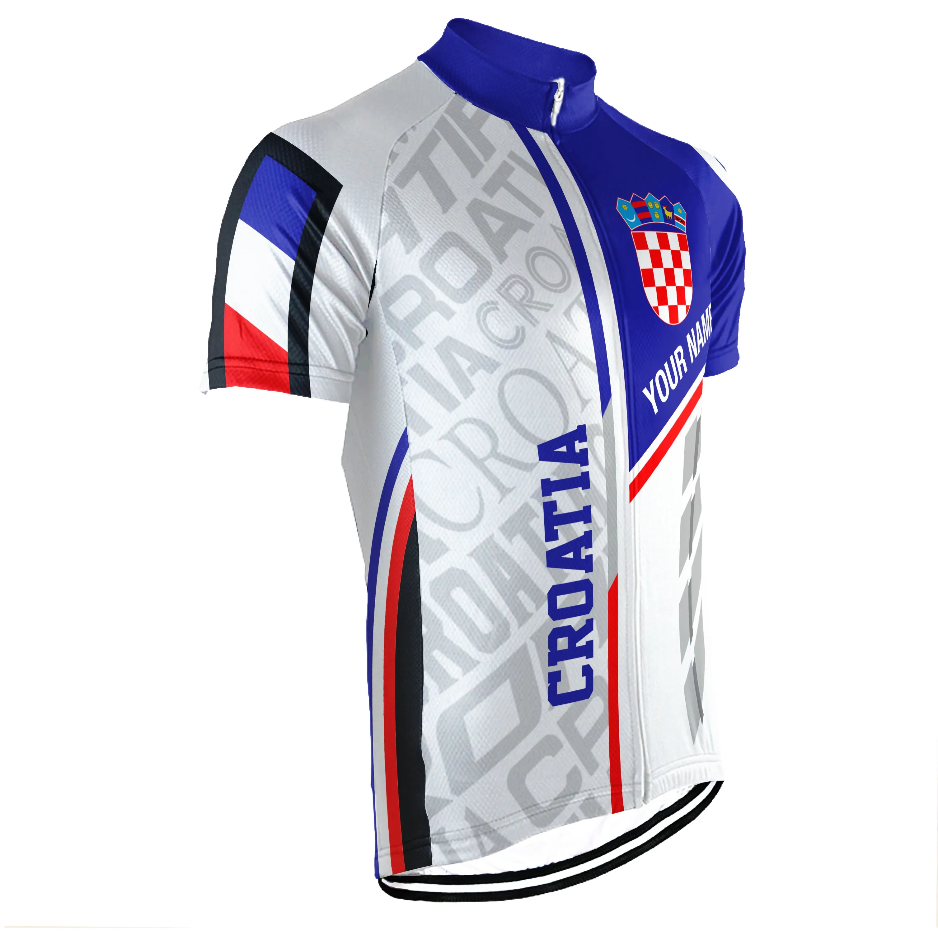Customized Croatia Short Sleeve Cycling Jersey for Men