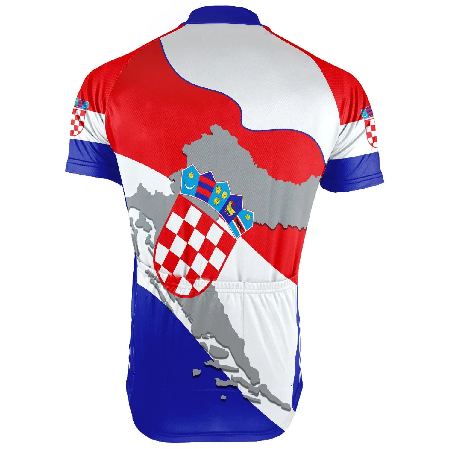 Customized Croatia Short Sleeve Cycling Jersey for Men