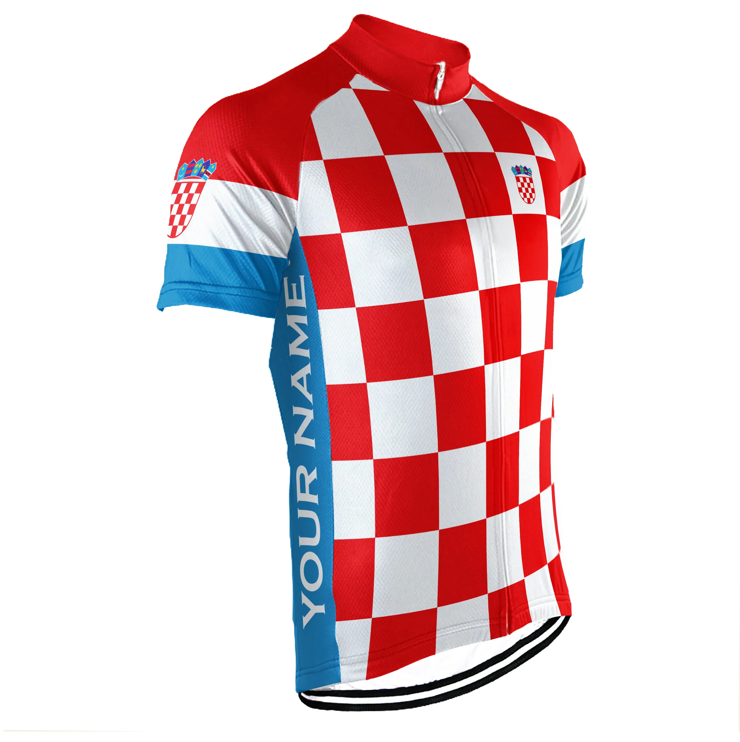 Customized Croatia Short Sleeve Cycling Jersey for Men