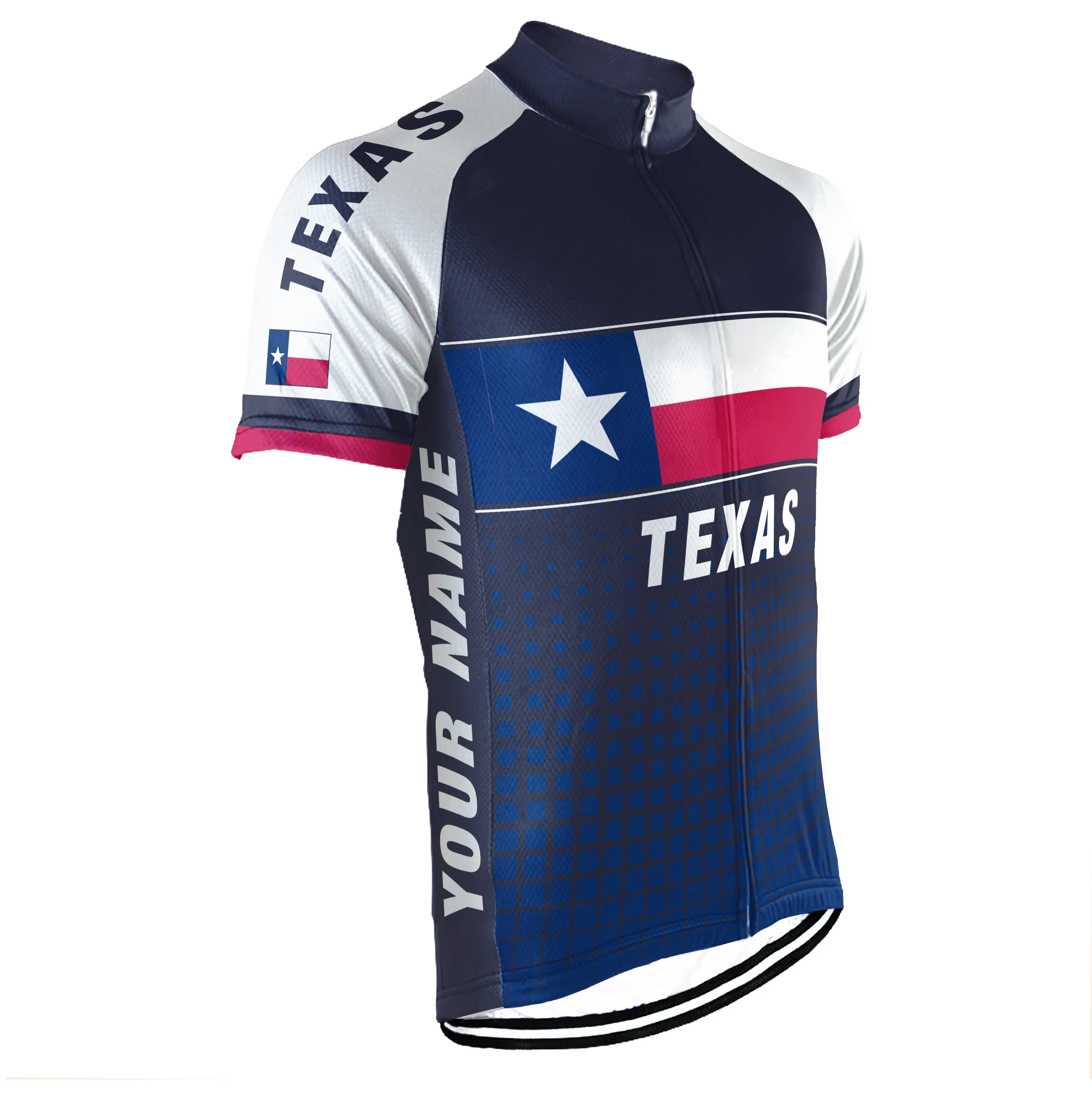Customized Texas Short Sleeve Cycling Jersey for Men