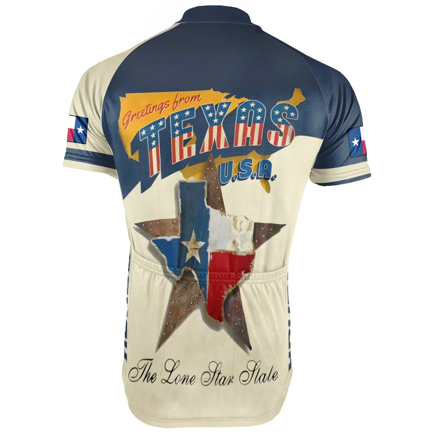 Customized Texas Short Sleeve Cycling Jersey for Men