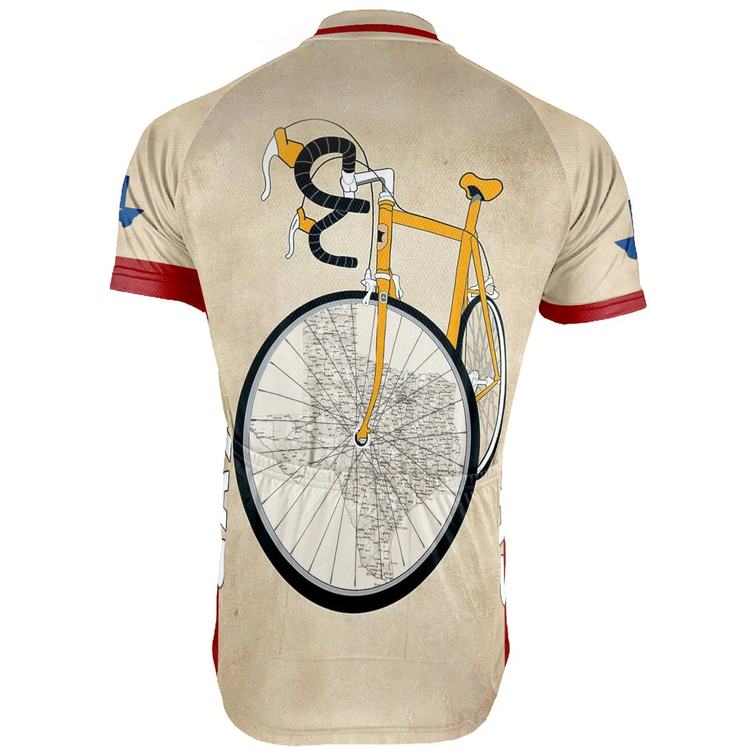 Customized Texas Short Sleeve Cycling Jersey for Men