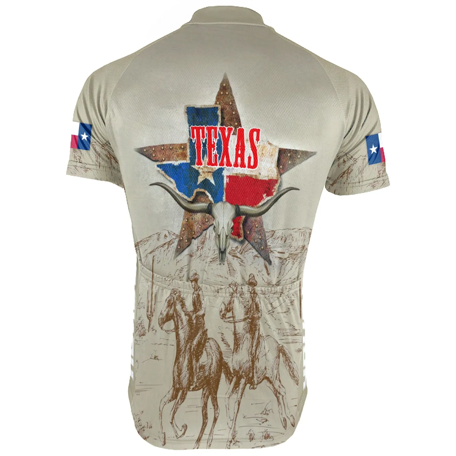Customized Texas Short Sleeve Cycling Jersey for Men