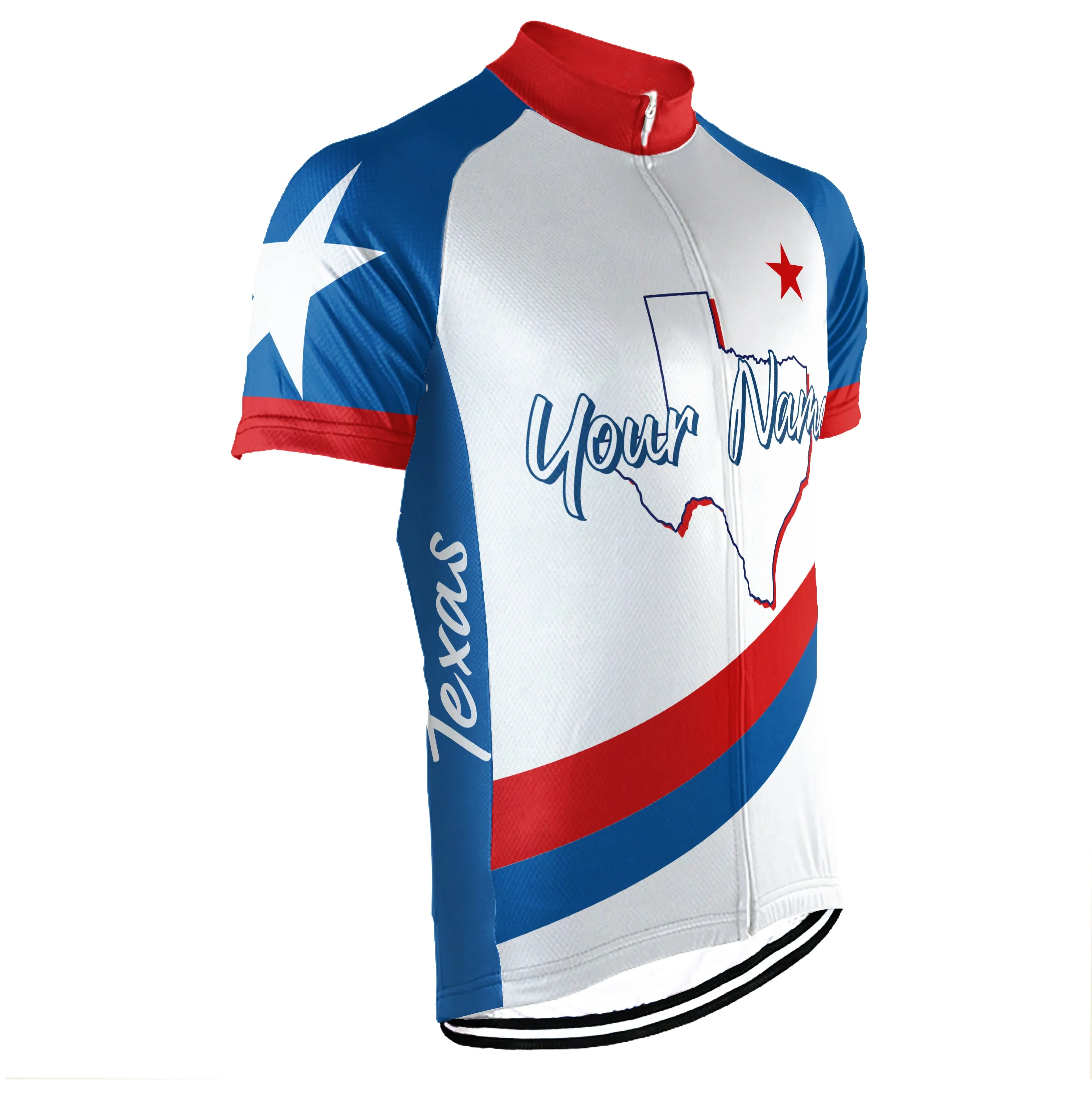 Customized Texas Short Sleeve Cycling Jersey for Men