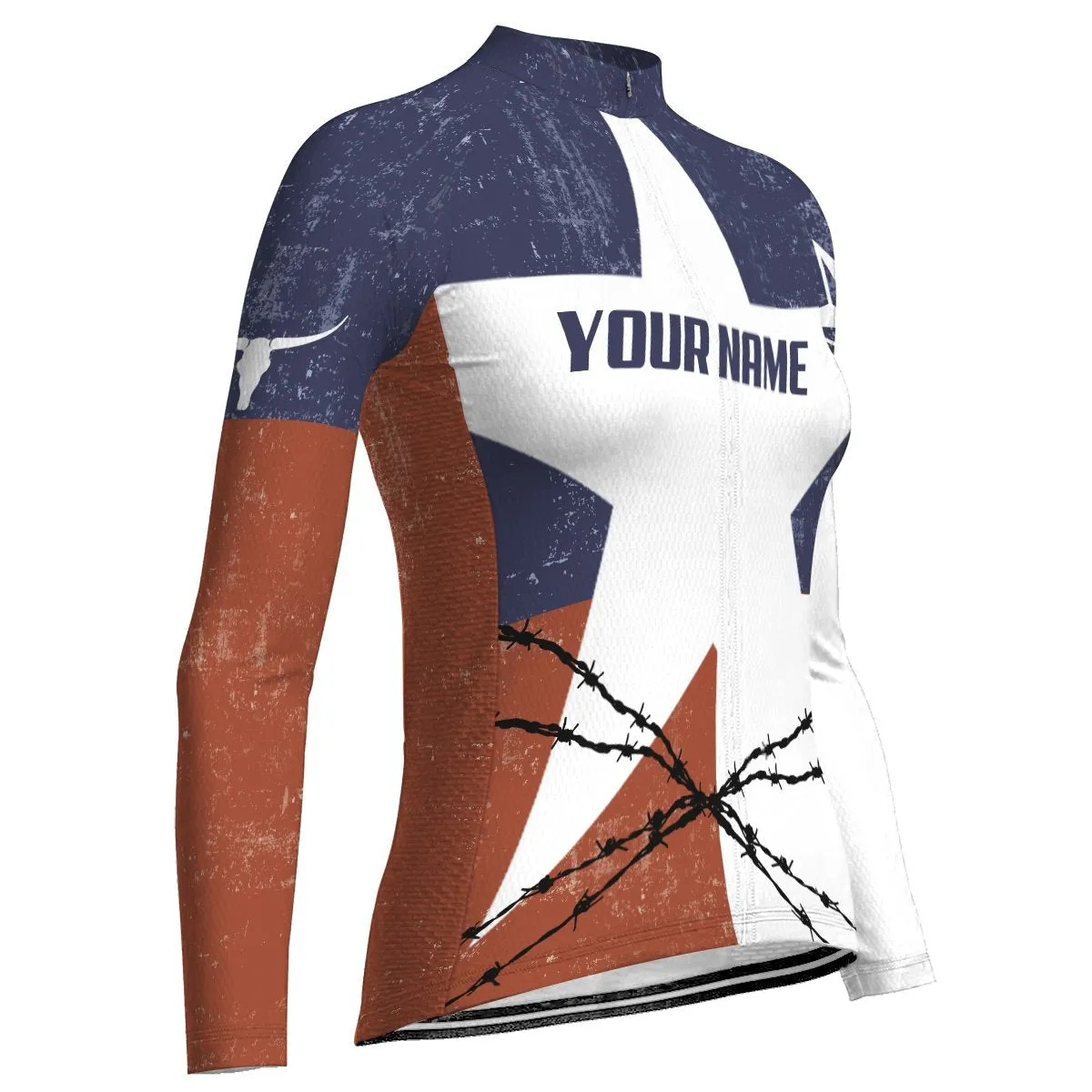 Customized Texas Winter Thermal Fleece Long Sleeve For Women
