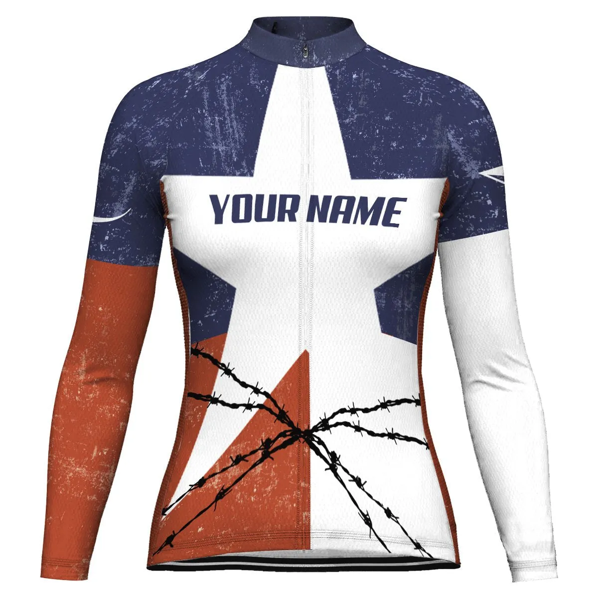 Customized Texas Winter Thermal Fleece Long Sleeve For Women