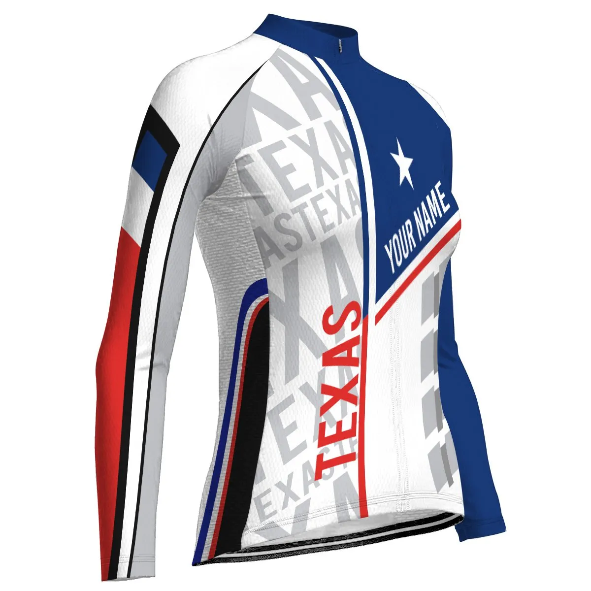 Customized Texas Winter Thermal Fleece Long Sleeve For Women