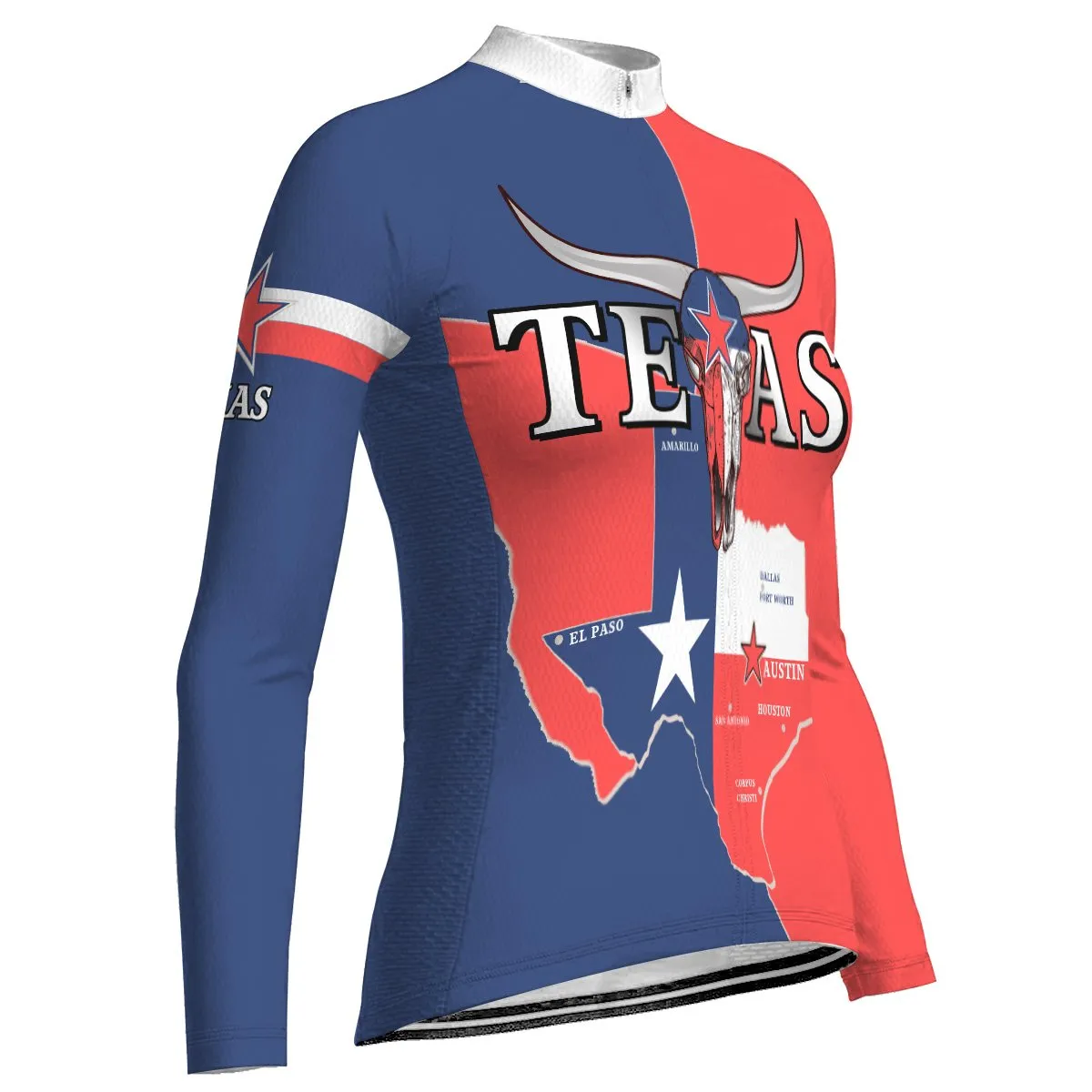 Customized Texas Winter Thermal Fleece Long Sleeve For Women